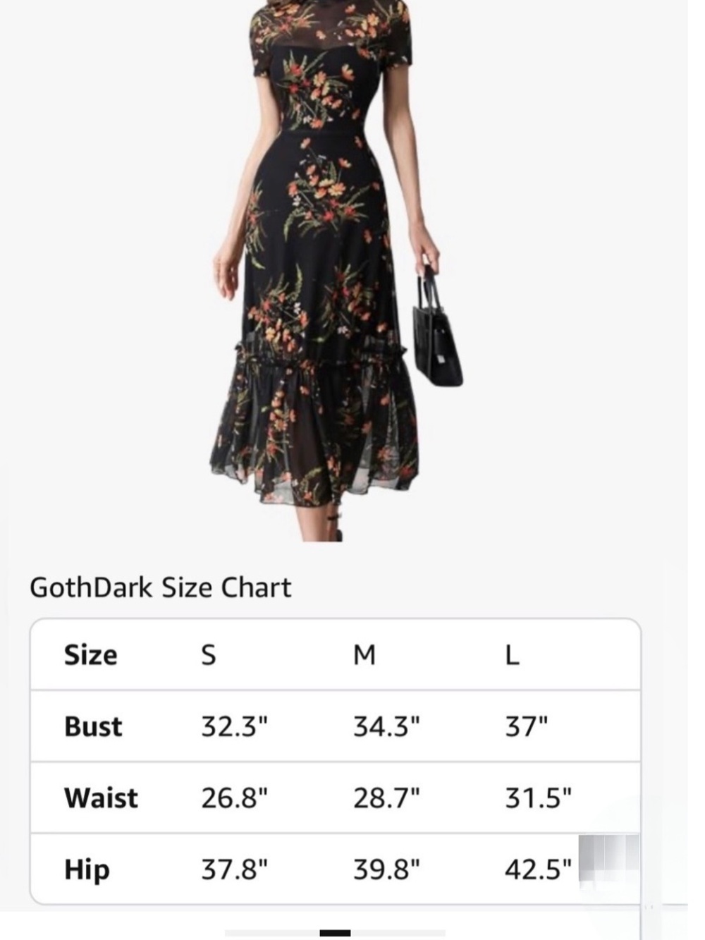 NWT GothDark mesh maxi dress, medium - Picture 4 of 8
